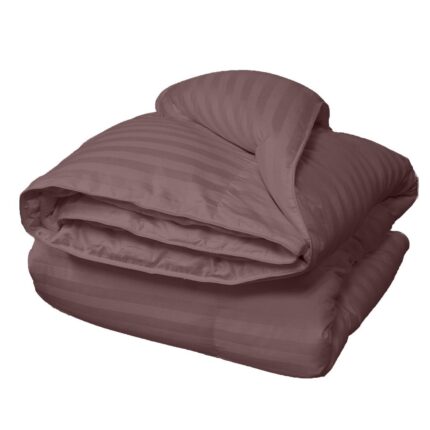 Pilota matlasata cu umplutura microfibra si invelis din damasc pentru iarna, 400 g/mp, Maro, 210x230 cm