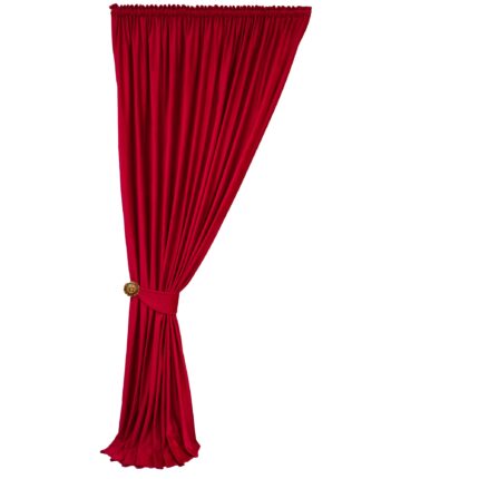 Draperie din catifea, rosie, cu rejansa, uni, opaca, 140x250