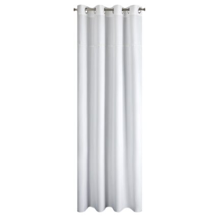 Perdea decorativa cu inele metalice, SERMA 135x250 cm, Eurofirany, alb