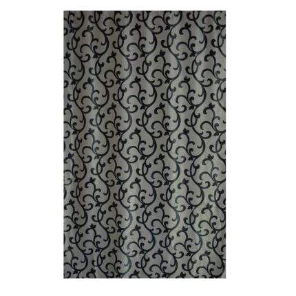 Set 2 draperii 130x150 cm, black-out Gri-Negru, 2DRAP021 - 150