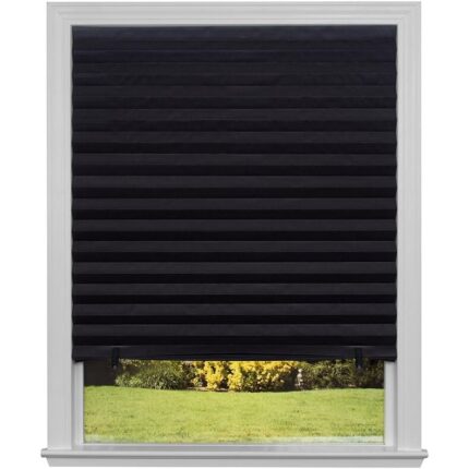 Cortine plisate wireless, QttvbTna, 100% blackout, montaj simplu, dimensiuni personalizabile