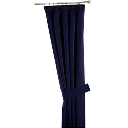 Draperie KOMA Panama, poliester, bleumarin, 140x250cm