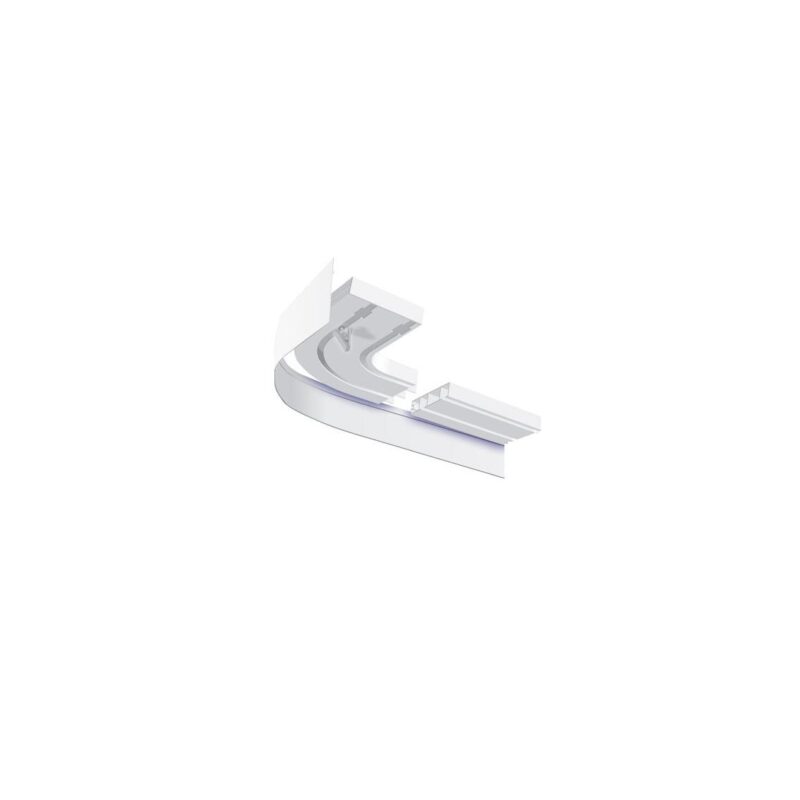 Accesorii Sina Vidella, Top System,din PVC,2 canale, Set Terminatii arc/arc imbinare