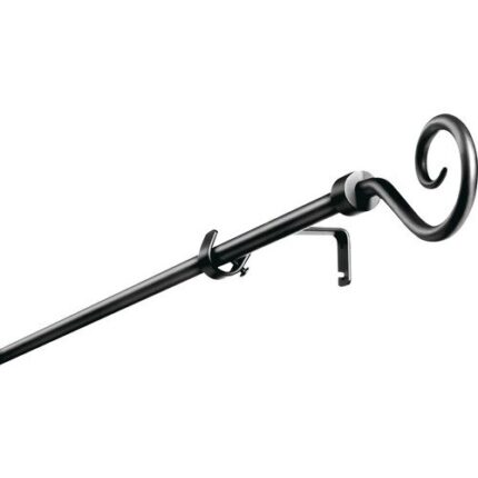 Galerie Perdea Melc Negru, Melc Negru, Ø 16 Mm, Extensibila, 100-200 Cm