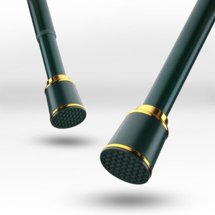 Set Karnisz Teleskopowy, Montaj Simplu, Reglabil 120-170cm, Verde, 32mm