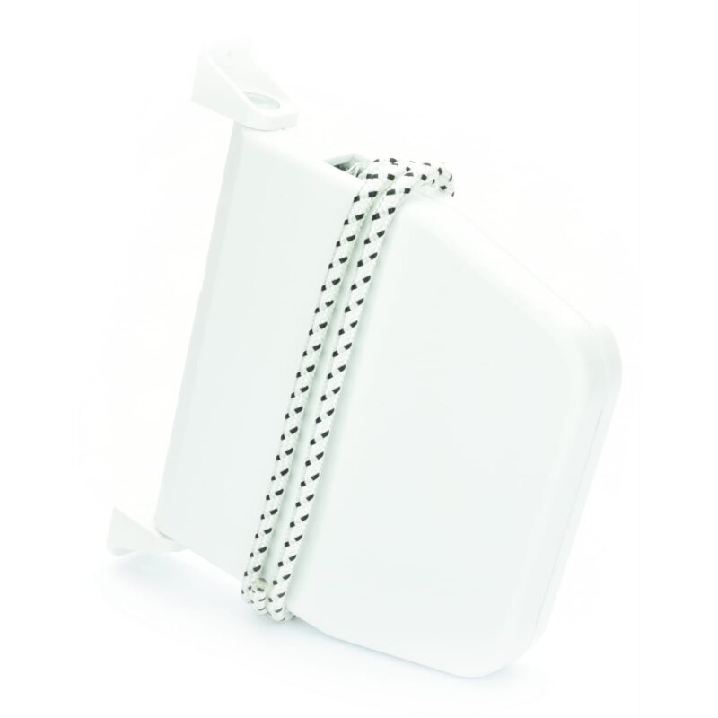 Tabachera pentru rulouri exterioare cu actionare franghie, Selve, Capacitate retractor pana la 6.5 m, Franghie inclusa,18x14.2x2.3 cm, Alb