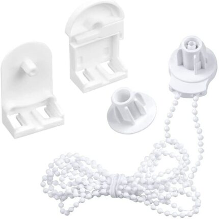 Kit piese de schimb pentru jaluzele, LLWL, Plastic, 25 mm, 2 m, Alb