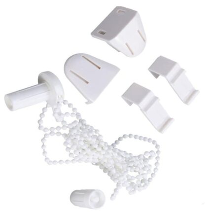 Set prindere si mecanism pentru roleta Zi/Noapte tub 17 mm culoare alb