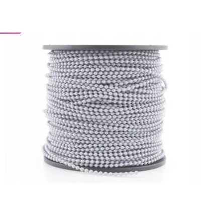 Lant cu bile diametru 4.5*6mm x 1m culoare gri