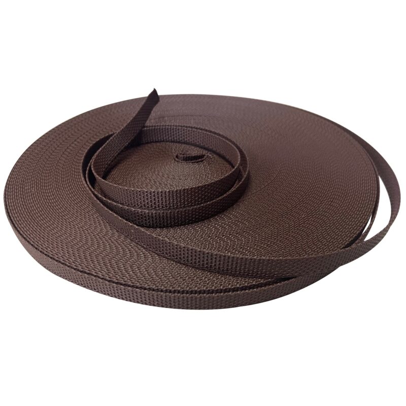 Banda actionare rulouri exterioare, 15 mm latime, 5 m, maro