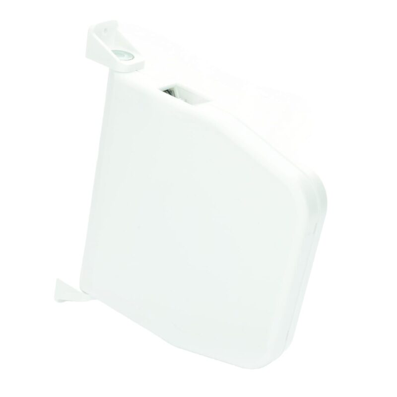 Tabachera pentru rulouri exterioare cu actionare banda, Selve, Capacitate retractor pana la 5 m, 16.8x14x2.2 cm, Alb