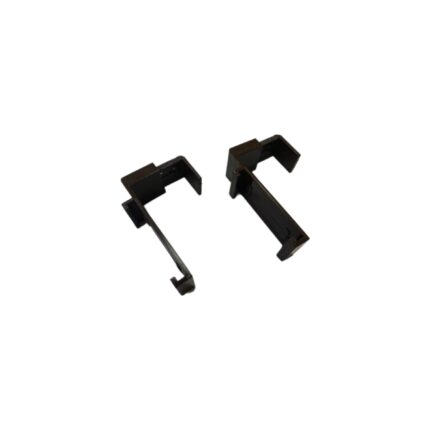 Set 2 cleme de fixare reglabil pentru rulouri cu clemfix, maro