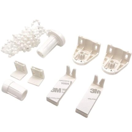 Kit de fixare pentru rulouri, Sunmostar, Plastic, Alb