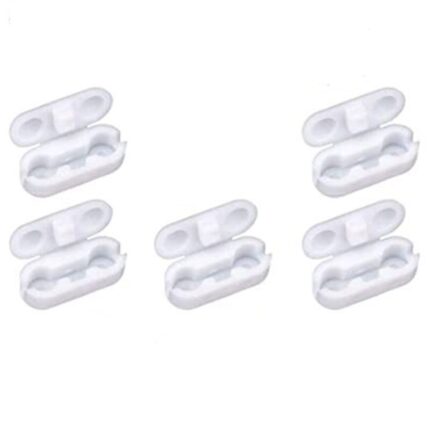 Set 5 conectori de lant jaluzele, Sunmostar, Plastic, Alb