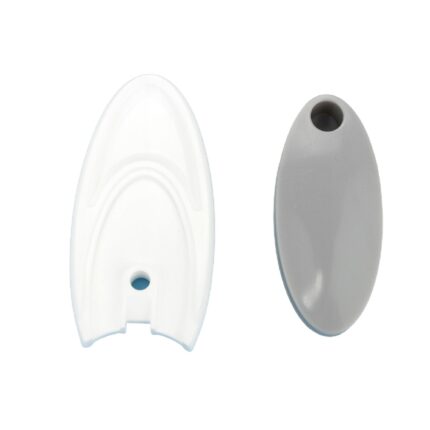 Set 5 cleme lant, Foset, Plastic, Alb/Gri