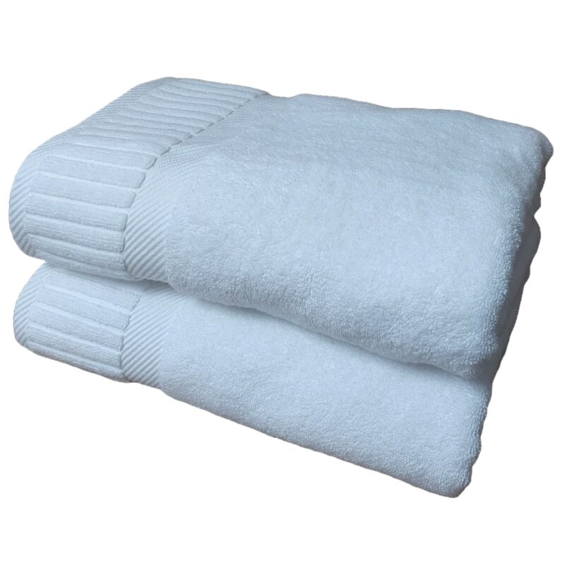 Set Prosoape Premium 750g/mp, Hotel Super Lux Line, 50cm x 80cm, 2 Piese,100% Bumbac, Alb