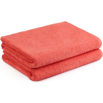 Set 2 prosoape Hotel Supplier, 70x140 cm, bumbac 100%, 500 GSM, Portocaliu