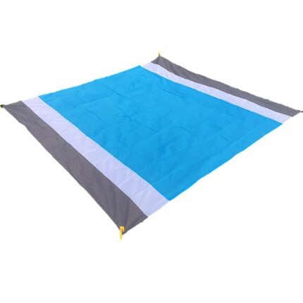 Prosop pentru plaja, MENZ, Towel Beach, impermeabil, anti nisip si multifunctional, ideal pentru familie, albastru/alb, nylon, 200 x 210 cm