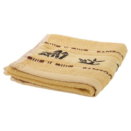 Set 2 prosoape, Grunerle, 100%fibre de bambus, 2x33x74cm, Galben