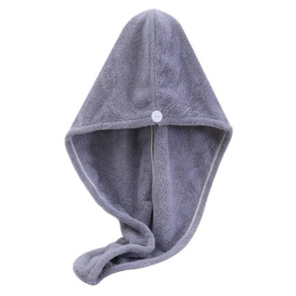 Prosop turban QuickDry pentru uscarea parului Gri