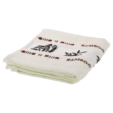 Set 2 prosoape, Grunerle, 100%fibre de bambus, 2x33x74cm, Alb