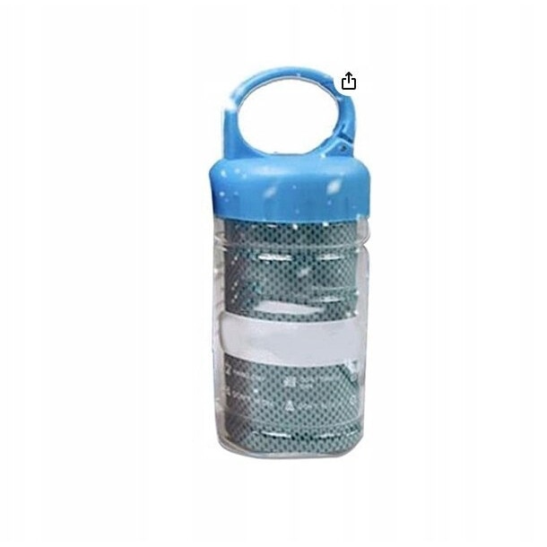 Set prosoape rapide de uscare si racire, 80x30cm, roz si gri