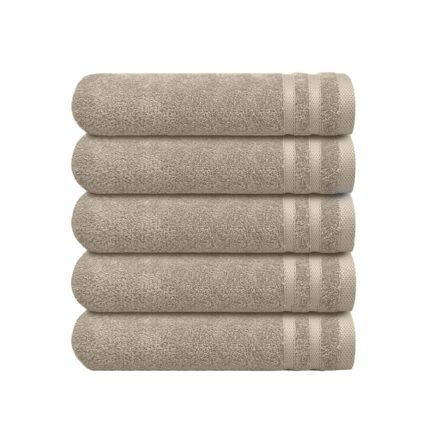 Set 5 prosoape de maini, Nautica Crew, 100% bumbac, 550 g/mp, 50 x 30 cm, bej