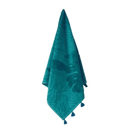 Prosop de fata, English Home, Alover Palmy, 50x80 cm, 500GSM, 100% bumbac turcesc, turcoaz