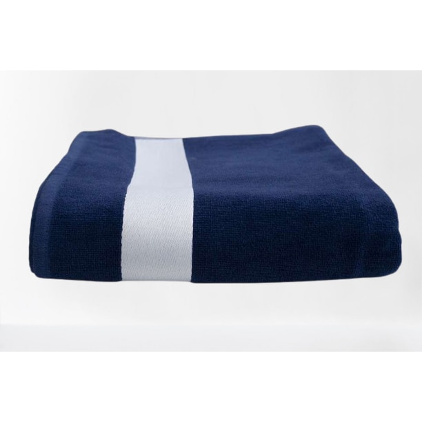 res_c7cd3d967487cb9bf3d842e447d34a55 Prosop plaja albastru marin, 100 x 180 cm din bumbac 98% si 2% poliester