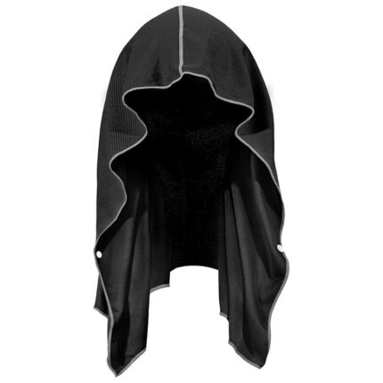 Prosop cu gluga, Sukeen, microfibra, 65x30cm, negru