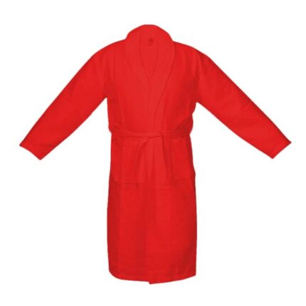 Halat Bianca, de baie, pentru hotel, model fagure, 100% bumbac, culoare rosu, marime L/XL
