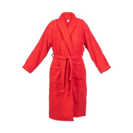 Halat Bianca, de baie, pentru hotel, 100% bumbac, culoare rosu, marime L/XL