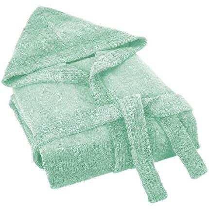 Halat de baie pentru femei Pastel Dilios, marime S/M, 100% bumbac, fire nerasucite, capacitate mare de absorbtie, 400 GSM, vernil
