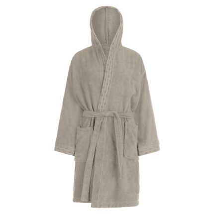 Halat de baie unisex Theia Dilios , marime L / XL , 100% bumbac, 400 GSM, gri