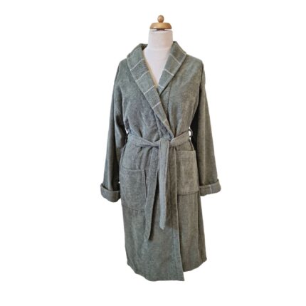 Halat de baie bumbac 100%, Story Home, S/M, Carmine Robe Olive