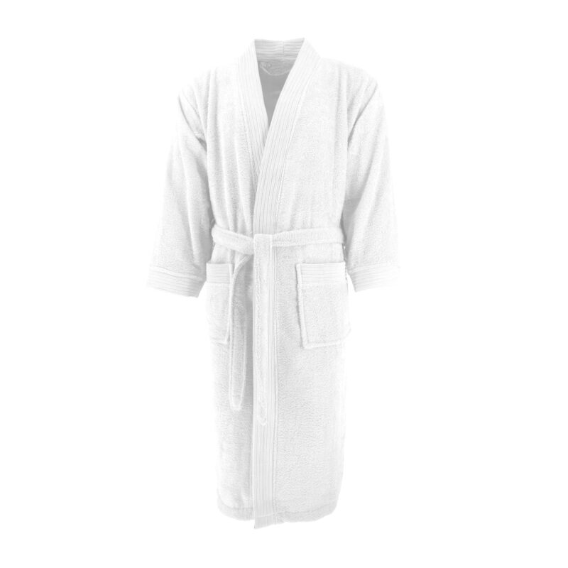 Halat baie Home Collection, Alb, S-M, 100% bumbac