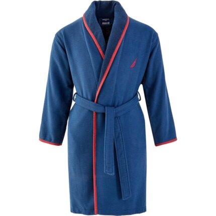 Halat de baie, Nautica Marlin, unisex, 550 g/mp, 100% bumbac, XL, bleumarin