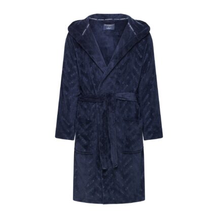 Halat de baie barbati Henderson, 2XL, albastru, cu gluga