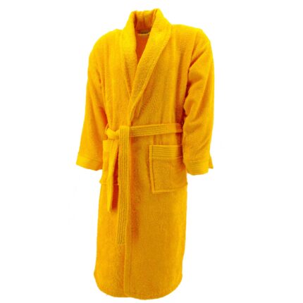 Halat baie Home Collection, Galben, S-M, 100% bumbac