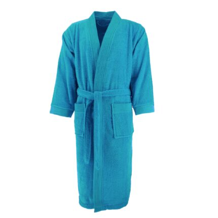Halat baie Home Collection, Aqua, L-XL, 100% bumbac