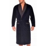 Halat de baie Revise, Bumbac/Poliester, Bleumarin, M