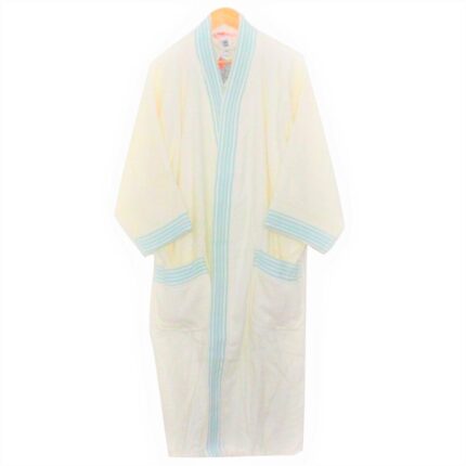 Halat de baie Unisex , 100% bumbac, L, Crem