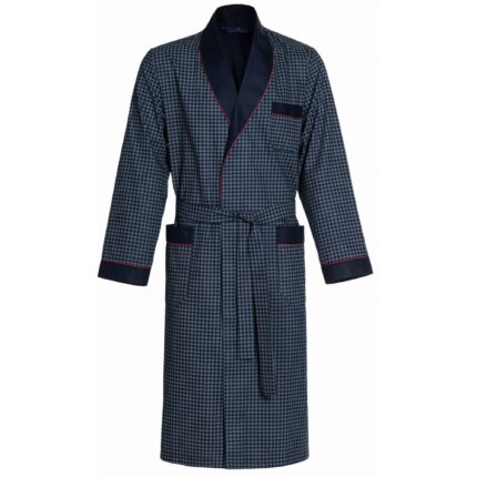 Halat de baie elegant, Revise, Bumbac, Bleumarin, Masura 4XL