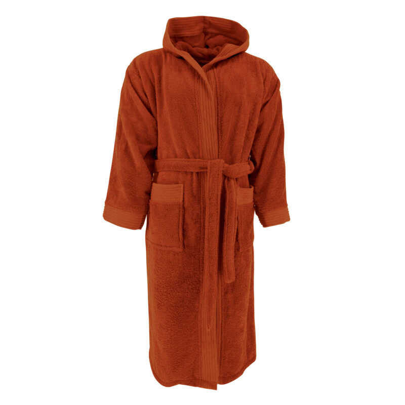 Halat baie adulti cu gluga, Terra, XXL/XXXL, 100% bumbac