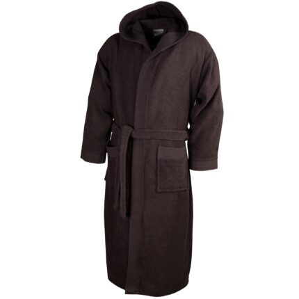 Halat baie adulti cu gluga, The One, Antracit, L-XL, 100% bumbac