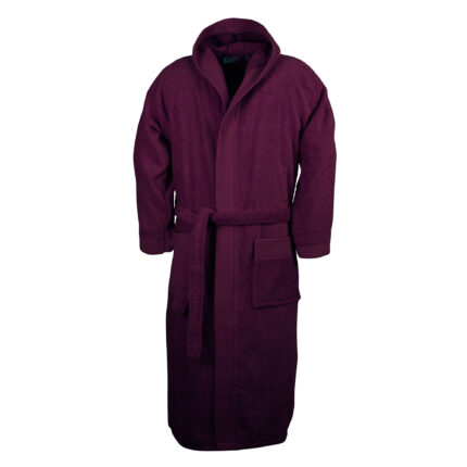 Halat baie adulti cu gluga, The One, Purpuriu, L-XL, 100% bumbac