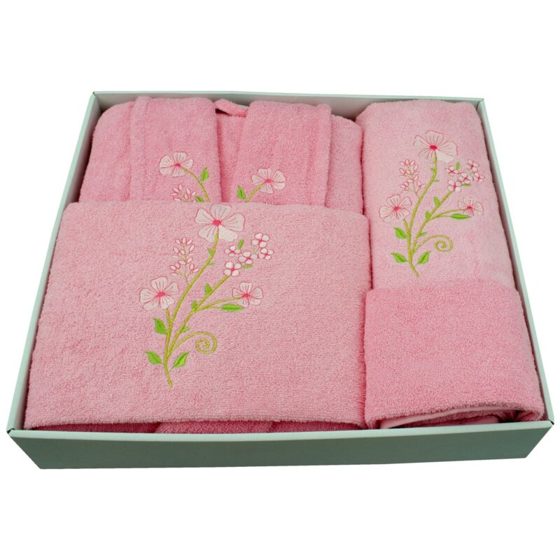 Set de baie 4 piese Belinda Classic Roz