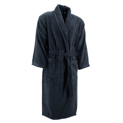 Halat baie Organic Collection, Antracit, XXL/XXXL, 100% bumbac organic