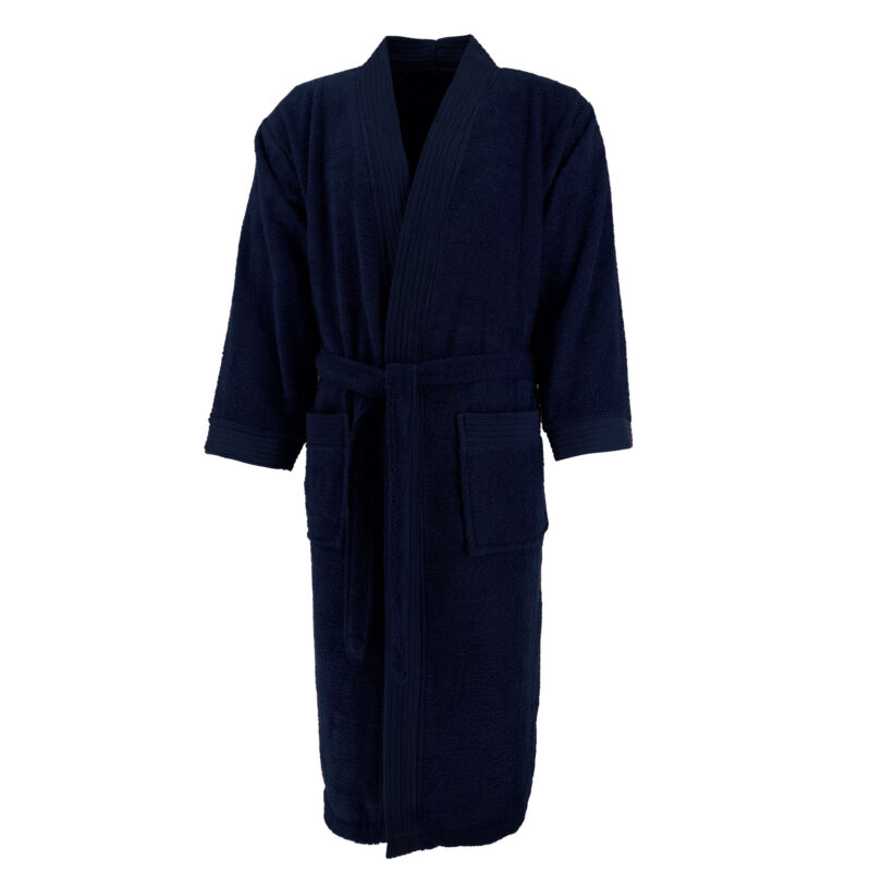 Halat baie Home Collection, Bleumarin, L-XL, 100% bumbac