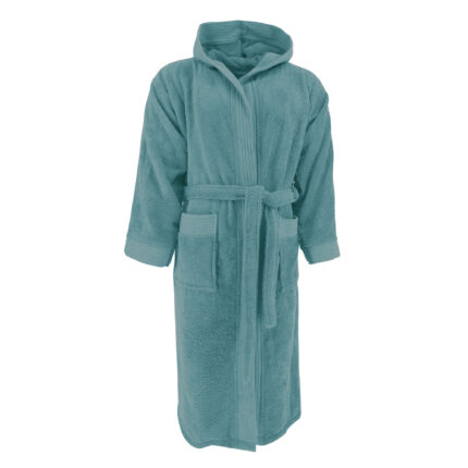 Halat baie adulti cu gluga, Ocean, XXL/XXXL, 100% bumbac